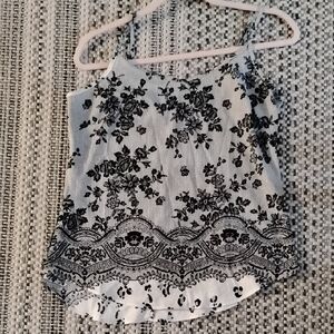 Worthington Black Floral Camisole